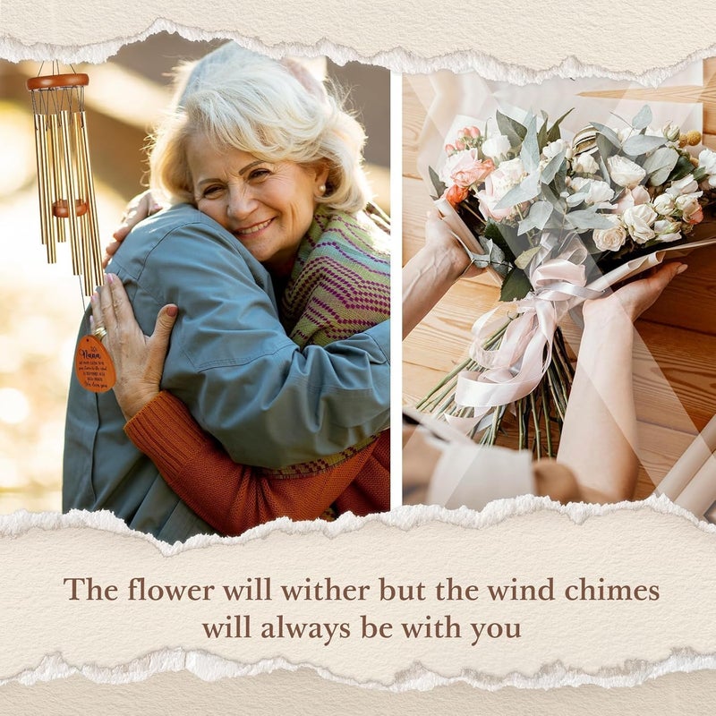 Leebbsin Gifts for Nana, Nanas Wind Chime, Christmas Best Gift for Nana, Birthday Gift Idea from Grandkids, Best Gifts Ideas for Mothers Day, Thanksgiving, Mother's Day - Image 3